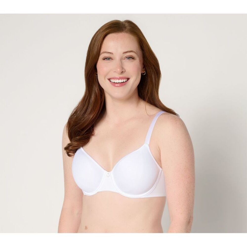 Breezies Women's Bra Sz 40DD Featherlite Breathe Underwire T-Shirt White A679216
